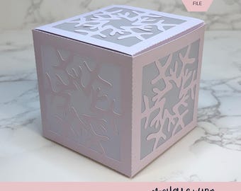Mandala Shadow Box SVG Dusk 3D Gift Box Lantern Paper Craft Cricut Silhouette Stackable Mothers Day Gift for Her Instant Download
