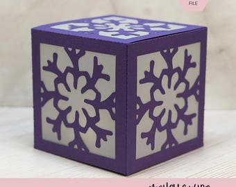 Mandala Shadow Box SVG Brume 3D Gift Box Lantern Paper Craft Cricut Silhouette Stackable Mothers Day Gift for Her Instant Download