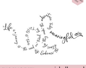 Adventure Awaits SVG Cut File: Life is a Journey Quote