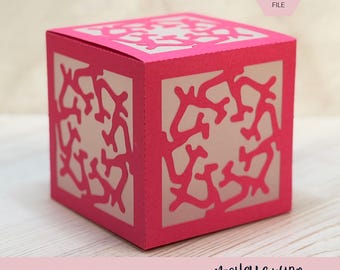 Mandala Shadow Box SVG Trocadero 3D Gift Box Lantern Paper Craft Cricut Silhouette Stackable Mothers Day Gift for Her Instant Download