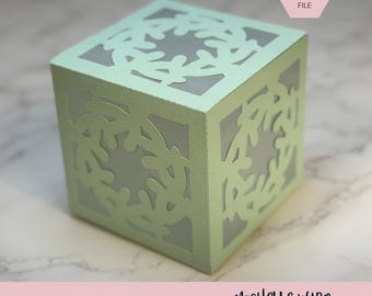 Mandala Shadow Box SVG Glaze 3D Gift Box Lantern Paper Craft Cricut Silhouette Stackable Mothers Day Gift for Her Instant Download
