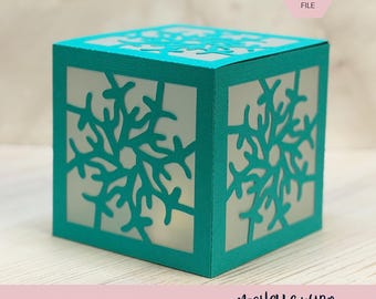Mandala Shadow Box SVG Squall 3D Gift Box Lantern Paper Craft Cricut Silhouette Stackable Mothers Day Gift for Her Instant Download