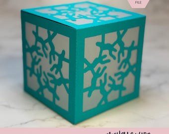 Mandala Shadow Box SVG Gale 3D Gift Box Lantern Paper Craft Cricut Silhouette Stackable Mothers Day Gift for Her Instant Download
