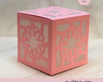 Mandala Shadow Box SVG Mist 3D Gift Box Lantern Paper Craft Cricut Silhouette Stackable Mothers Day Gift for Her Instant Download