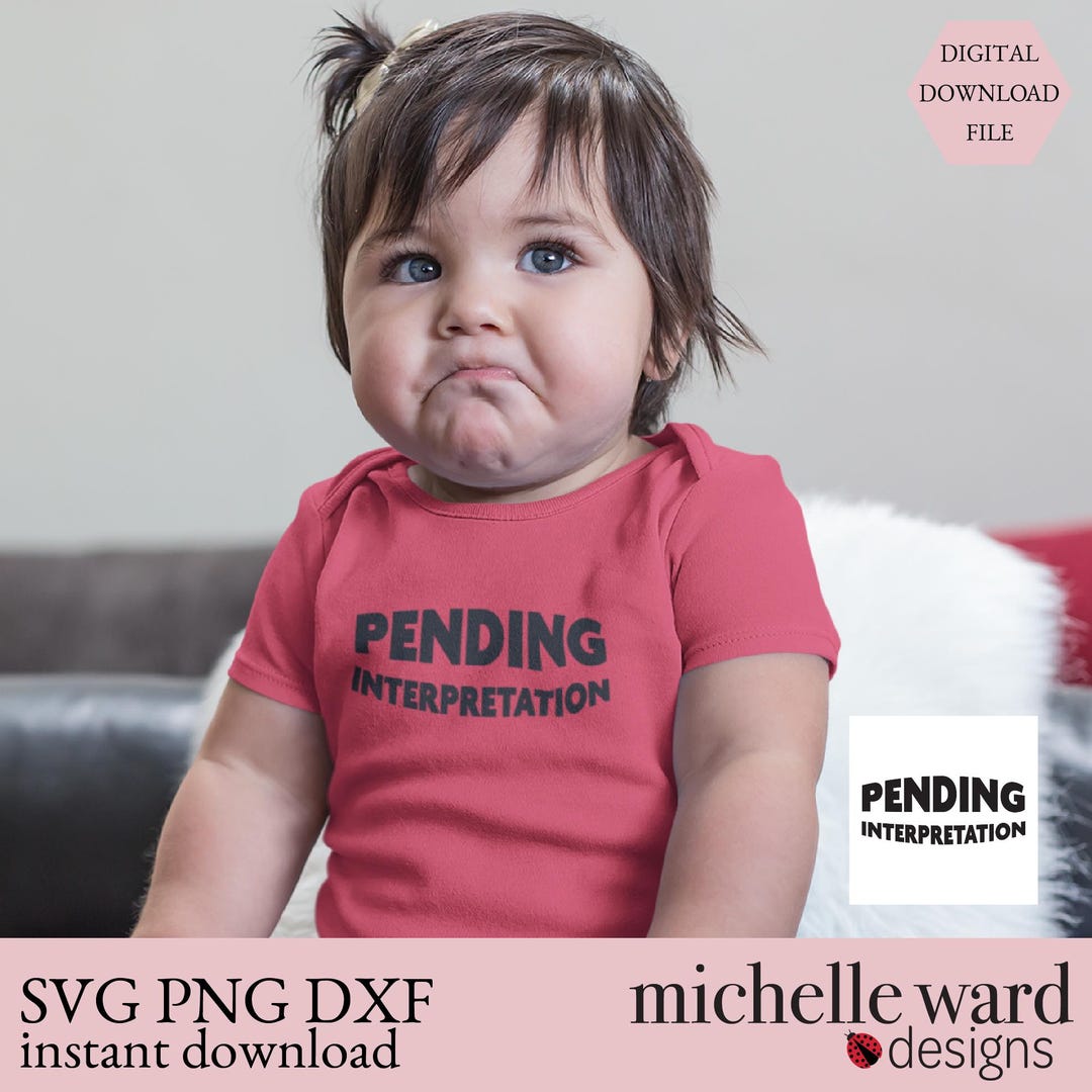 Pending Problem Svg Pending Interpretation Quote SVG - Thoughtful Craft Cut File - Etsy