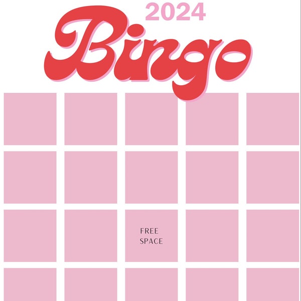 2024 Bingo Card digital download