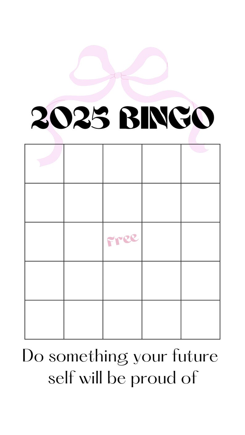 2025 DIY Bingo Card - Etsy