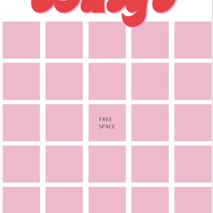 2025 Bingo Card