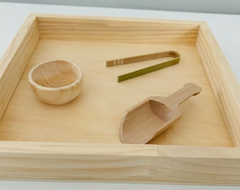 10x25 cm Sinnesbox aus Holz, Starterset