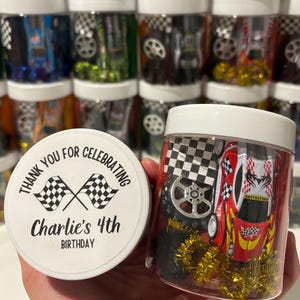 Barattolo di pasta modellabile sensoriale a tema auto da corsa, bomboniera per feste - Pasta fatta in casa, atossica