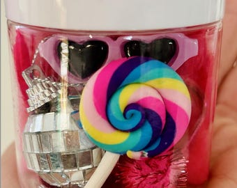 Little Girl / Barbie inspirierte Sensory Playdough glas, Party Favor - 4 Unzen ungiftiger, hausgemachter Teig