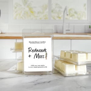 Redwoods und Moss Sojawachs schmilzt | Geschenk für Ihn | Starker Duft