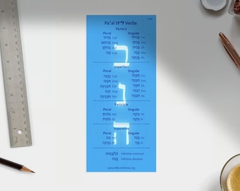 Biblical Hebrew Verb Paradigm Tables, Lamed"Hey Verbs, BLUE