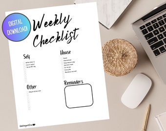 Weekly Checklist