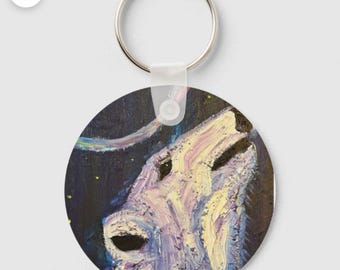 Polar Bear Keychain , original Art by CT artist