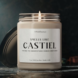 Supernatural Obsession Candle - Smells Like CASTIEL - Perfect Gift for Supernatural Fan - Dean and Sam Winchester - Castiel Angel Vibes