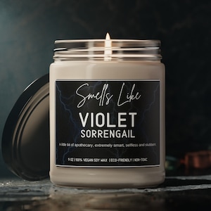 Violet Sorrengail Candle | Fourth Wing Soy Vegan Candle | Bookish Gift | Book Lover | Fourth Wing Merch | Iron Flame Merch | Romantasy Gift