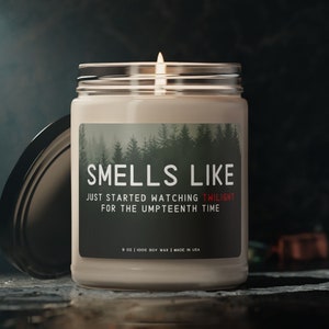 Twilight Obsession Candle - Perfect Gift for Twilight Fan, Smells Like Just Started Watching, Edward Cullen Jacob Bella Swan, Twilight Merch