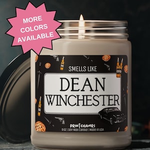 Dean Winchester Candle: Funny Supernatural Obsession, 9oz Soy Candle
