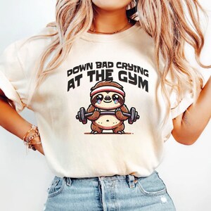 Down Bad Crying At The Gym | Comfort Colors Shirt | Swifties Shirt | Swifty Tee | Funny Gym Shirt | Funny Birthday Gift | Funny Workout