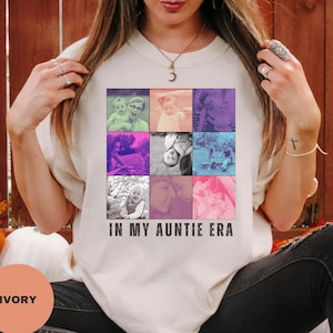 Custom Auntie Shirt with photos, Aunts Club, Comfort Color Aunt Shirt, Aunt Gift, Aunt Birthday, Sister Gifts, Auntie tee, Godmother Shirt