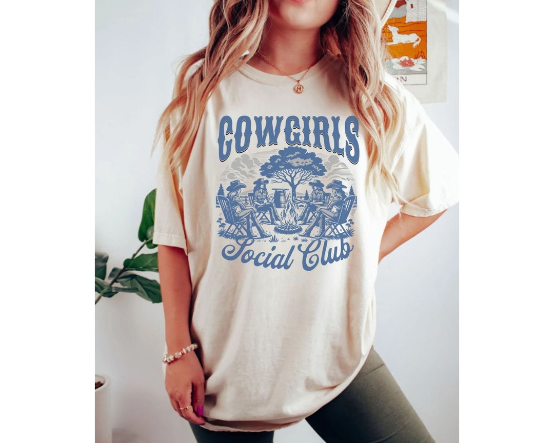 Alley & Rae Cowgirl Social Club Tee in Ivory