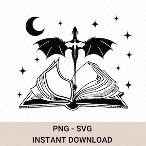 Fourth Wing Tairn and Andarna Book SVG/PNG File, Basgiath War College Fourth Wing Dragon, Iron Flame Clipart, Basgiath image Dragon Rider