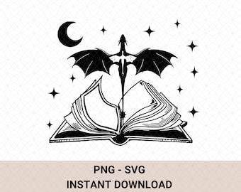 Fourth Wing Tairn and Andarna Book SVG/PNG File - Etsy