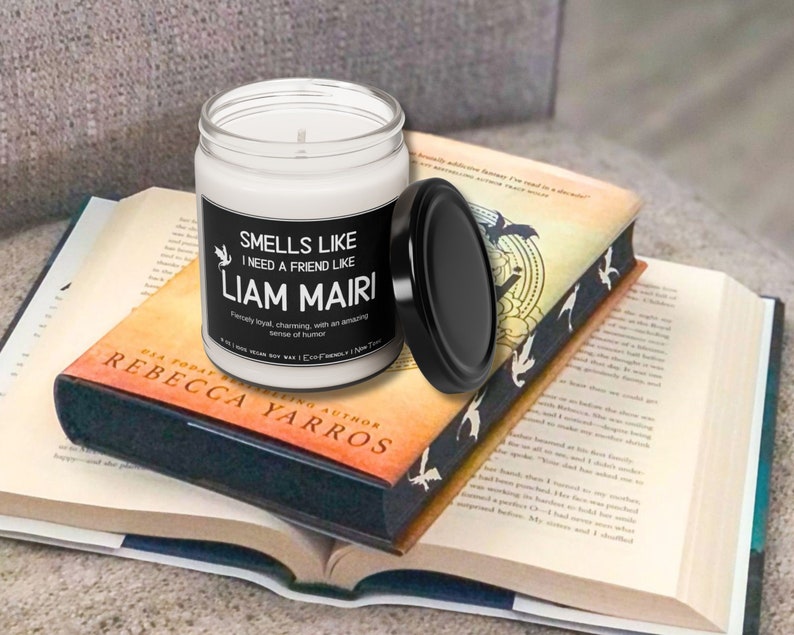 Smells Like I Need a Friend Like Liam Mairi Fourth Wing Vegan Candle