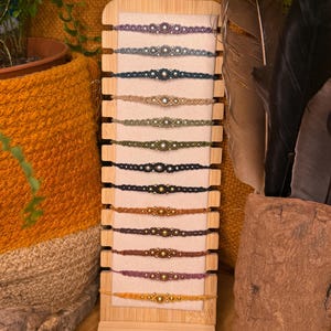 handmade micro-macramé and brass hippie bracelet - boho - bohemian - makrame - hippie bracelet - boho bracelet - zen bracelet
