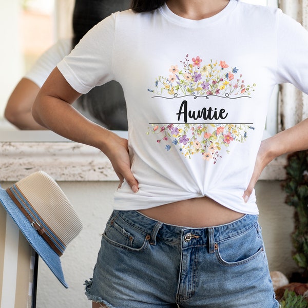 Auntie  shirt for favorite aunt gift, Gift for sister, sister in law, Present little sissy, Big sis gift, New Aunt, Best Aunt , Aunt to be