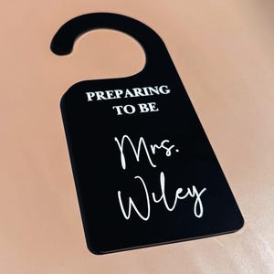 Personalized Bridal Suite Door Hanger Bridal Room Door Bridesmaid Gift Mirror Acrylic Door Hanger Do Not Disturb Sign Wedding Day Must Haves