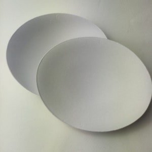 Molded Oval Bra Cups for Lingerie Balconette Double Push Up Bustier Foam Bra Inserts Pads for Wedding Dress Prom Gown Tan Sew in Bra DIY