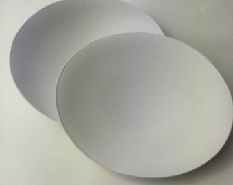 Molded Oval Bra Cups for Lingerie Balconette Double Push Up Bustier Foam Bra Inserts Pads for Wedding Dress Prom Gown Tan Sew in Bra DIY