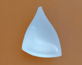 Professional Removeable Push up Long Pear-shaped Molded Bra Cups for Bikinis Top Sport Swimsuit Molded Bra Pads Lingerie Dance Costume