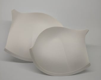 White Solid Balconette Foam Bra Inserts pads Big Push Up Double Push Up Bustier Foam Sew in Bra for Wedding Dress Prom Gown DIY Lingerie