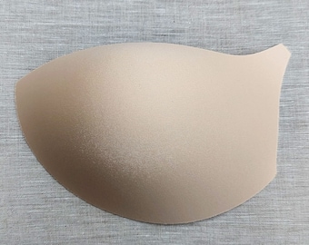 Molded Bra Cups for Lingerie Balconette Double Push Up Bustier Foam Bra Inserts Pads for Wedding Dress Prom Gown Tan Sew in Bra DIY