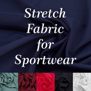 Premium Recycled Sport Fabric Eco Stretch Knit for Activewear & Swim Biflex Nylon Elastane 4 Way Stretch Fabric Spandex Tricot Jersey
