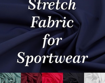 Premium Recycled Sport Fabric Eco Stretch Knit for Activewear & Swim Biflex Nylon Elastane 4 Way Stretch Fabric Spandex Tricot Jersey