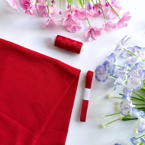 Quality Red cotton PANTY Sewing KIT Women&#39;s Lingerie Intimates Kit Undergarment Knickers diy Bundle Craft Set Homemade Undies Kit USA Sale