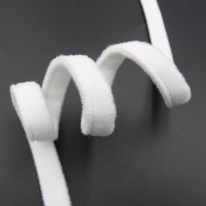 10mm or 3/8 inch White Plush Rigid Bra Underwire Casing Bra Underwire Channeling Casing for Bra Making White Underwire Casing Corset Making