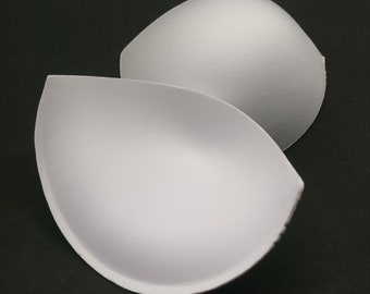 White Solid Balconette Foam Bra Inserts pads Big Push Up Double Push Up Bustier Foam Sew in Bra for Wedding Dress Prom Gown DIY Lingerie