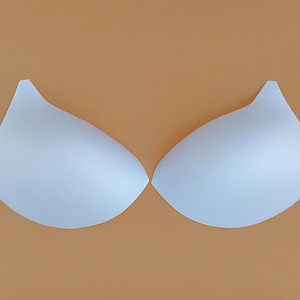 Top Quality White Soft Bra Pads Choose Size Breathable Foam Bra Cups Bra Inserts Wedding Dress Making DIY Bra Supply Swimwear Sew in Bra