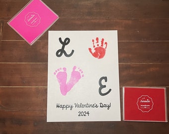 Valentine's Day Handprint Craft for Kids Digital File