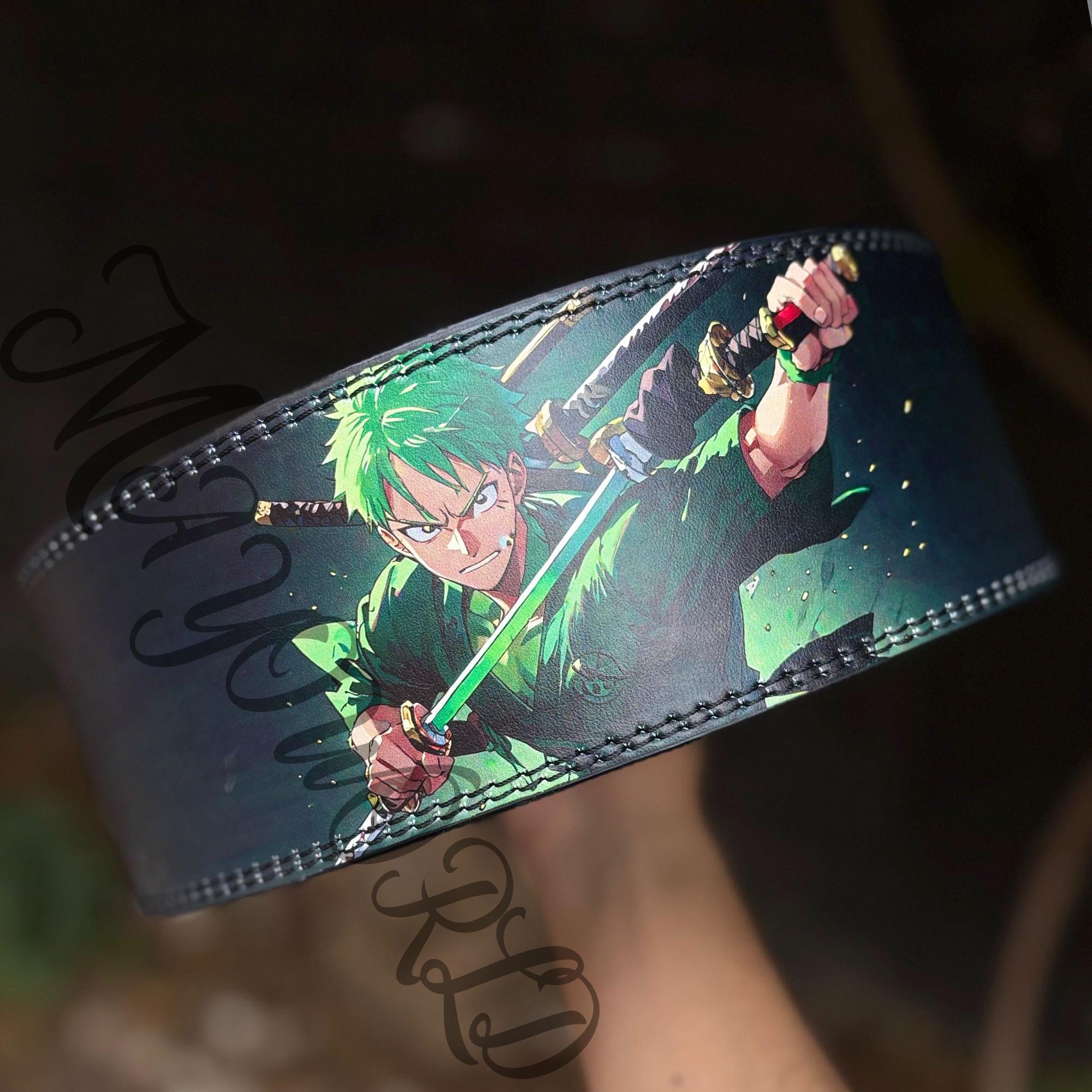 One Piece Zoro Anime Lever Belt Powerlifting Lever Belt Anime Gym Belt ...