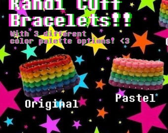Pulsera Kandi Arcoíris - Scene Kid Accesorios Coloridos Alternativos