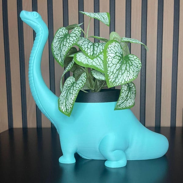 Dinosaur Plant Pot - Etsy
