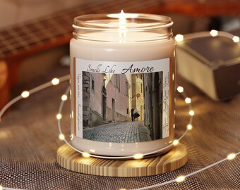 Smells Like Amore Soy Candle: Italy Travel Keepsake