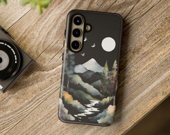 Magical Forest iPhone Case: Outdoorsy Mountain Scenery