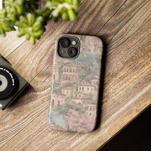 Toile Pattern Italy Hardcover Phone Case Gift For Italy Travel Italian Theme iPhone Cover Italy Aesthetic iPhone Cases Pretty Phone Case